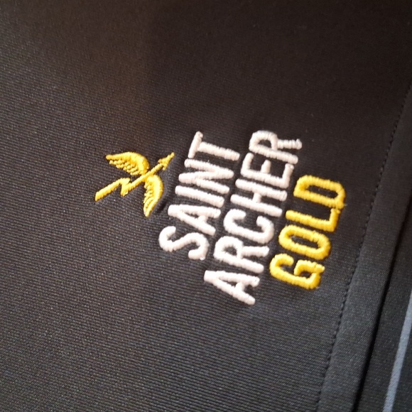 Cutter and Buck dry Tech 50 UPS Plus XXLG black and Saint Archer gold - Picture 4 of 10